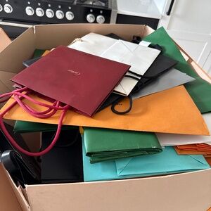 Authentic luxury designer shopping bags